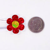 Red Daisy Stickers