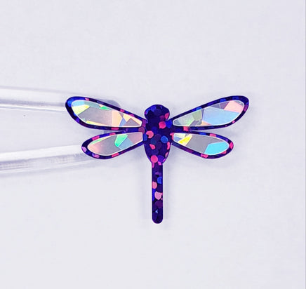 Purple Dragonfly Stickers