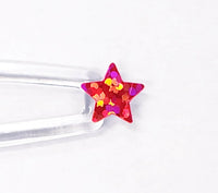 
              Bright Pink Stars Sticker Sheet, set of 192 small glitter stars, vinyl decals for scrapbook pages, journals, planners and craft projects.
            