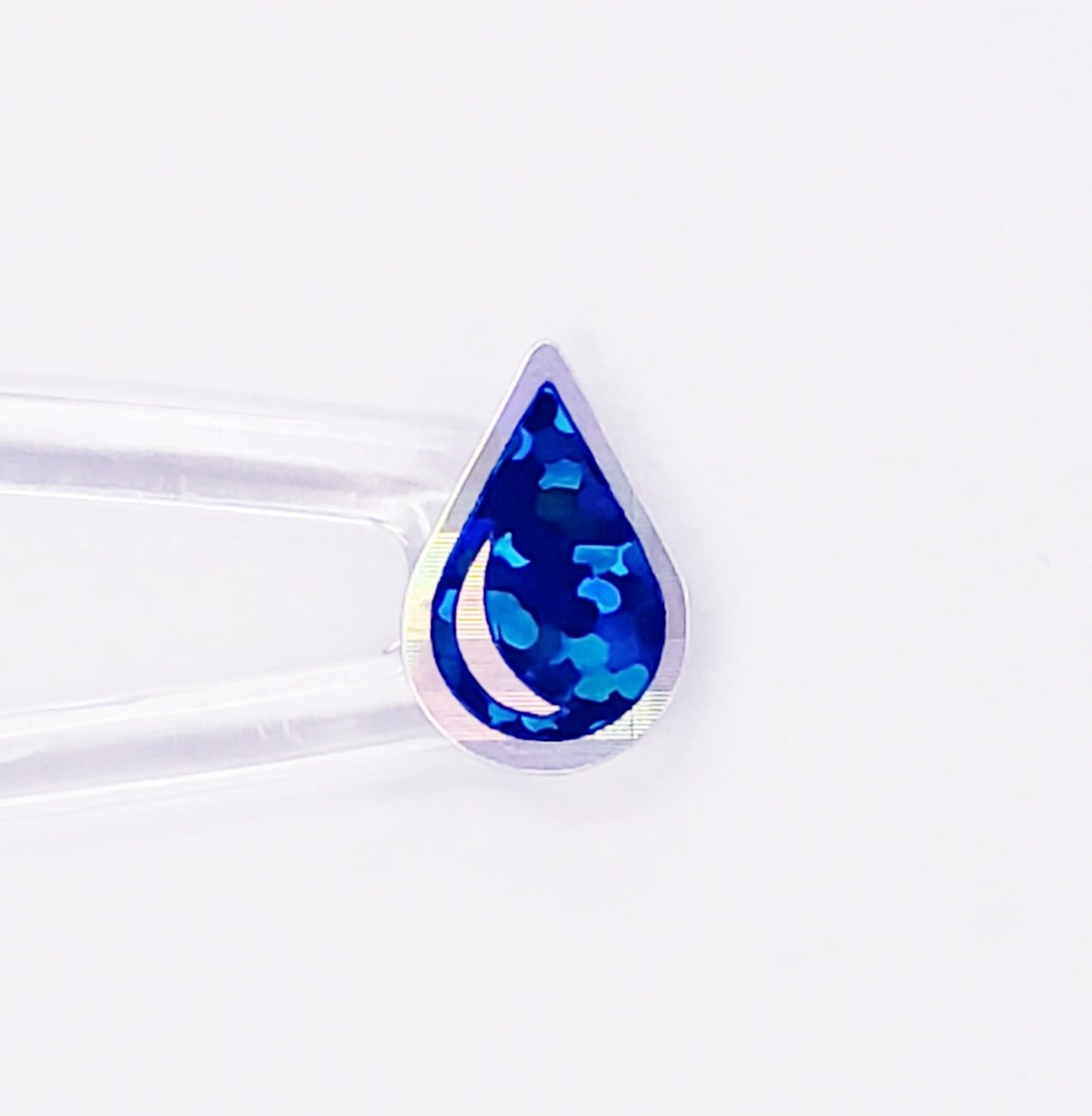 Dark Blue Water Drop Stickers