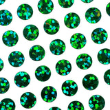 Small Green Dot Sticker Sheet, set of 368 sparkly dots, vinyl stickers for journals, ornaments and crafts. One quarter inch dark green dots.