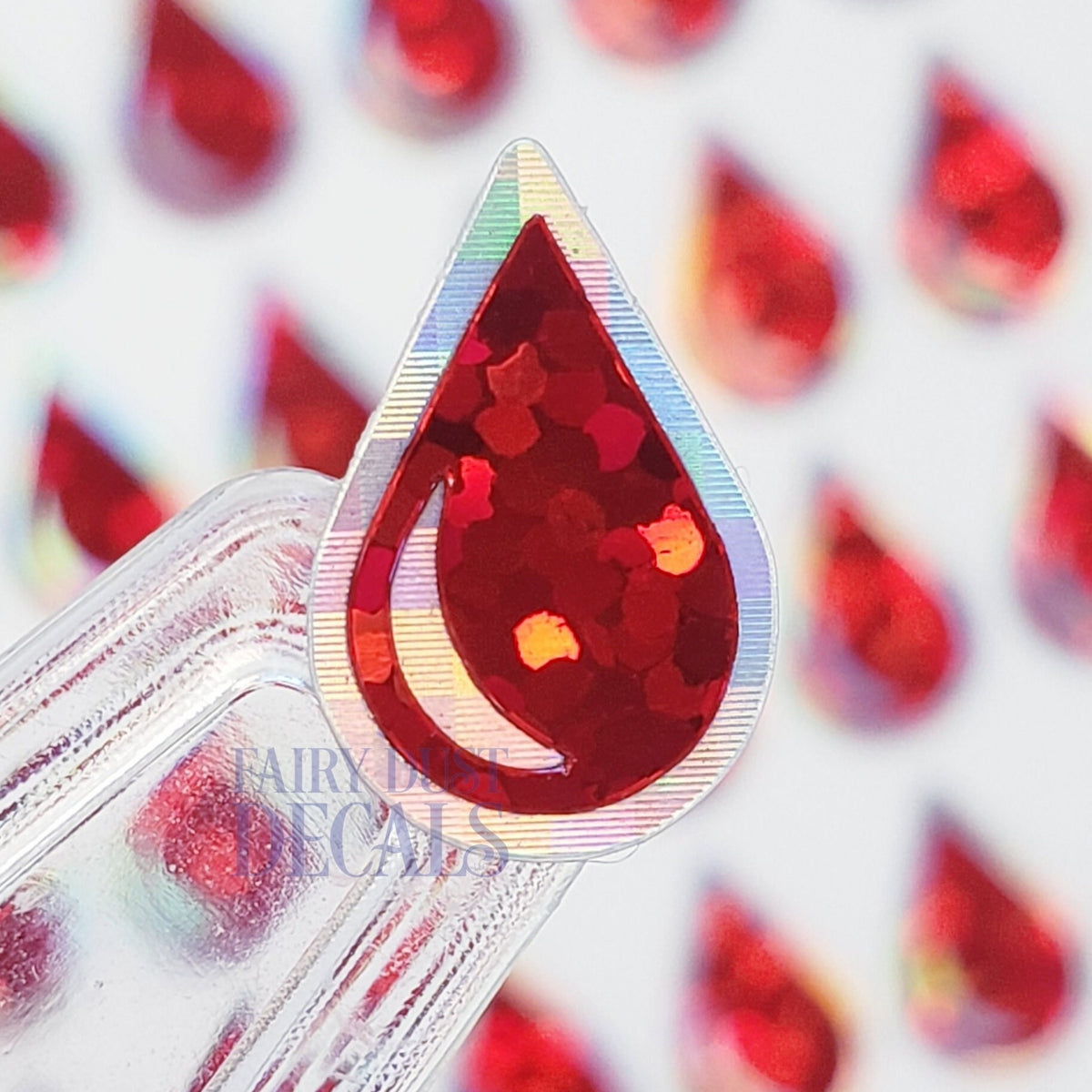 Red Blood Drop Stickers