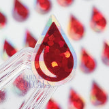 Red Blood Drop Stickers