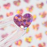 Small Light Pink Hearts Stickers