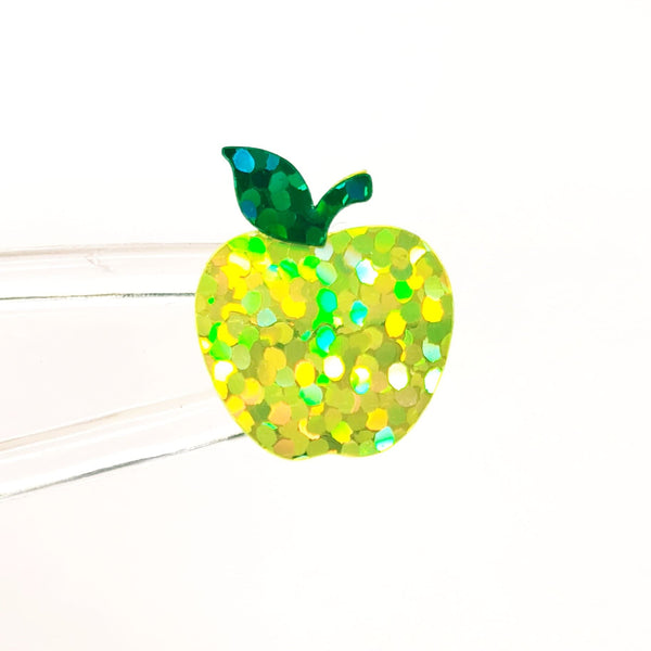 Yellow Apples Sticker Sheet. Set of 40.