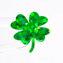 Green Clovers Sticker Sheet. Set of 104 four leaf clover glitter vinyl decals for teachers, journals and crafts. St. Patrick's Day Stickers.