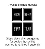 
              SINGLE DECALS: Soaps, Sanitizers, Lotion, Sugars & Syrup
            